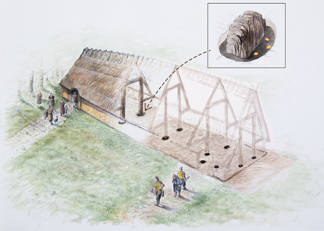 Illustration Anders Andersson, Kulturmiljöl Halland, Hall 3